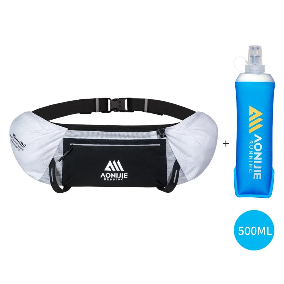 AONIJIE Running Waist Pack w/ 500ml Soft Flask-W8138