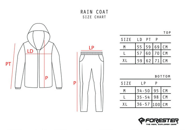 Forester RC 80018 Raincoat + Bag Cover