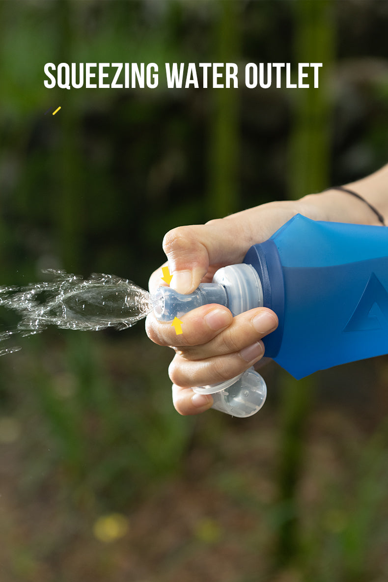 AONIJIE 250ml/500ml Foldable TPU Water Bottle, Soft Flask-SD31