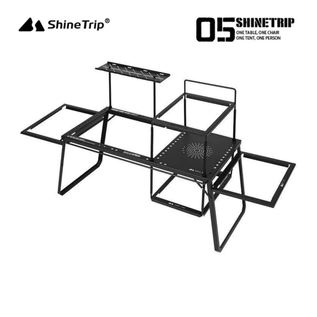 ShineTrip Black Mist IGT Camping Table and Accessories