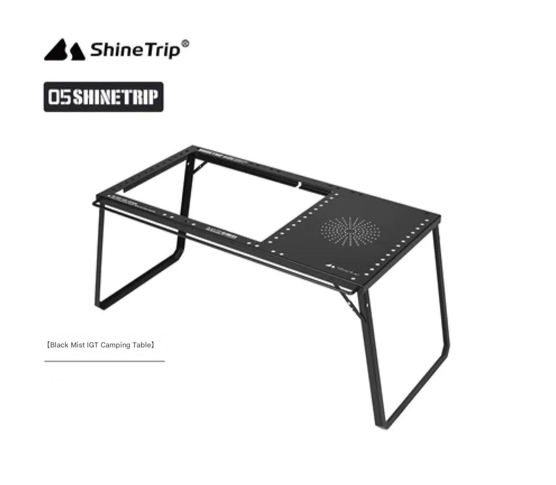 ShineTrip Black Mist IGT Camping Table and Accessories