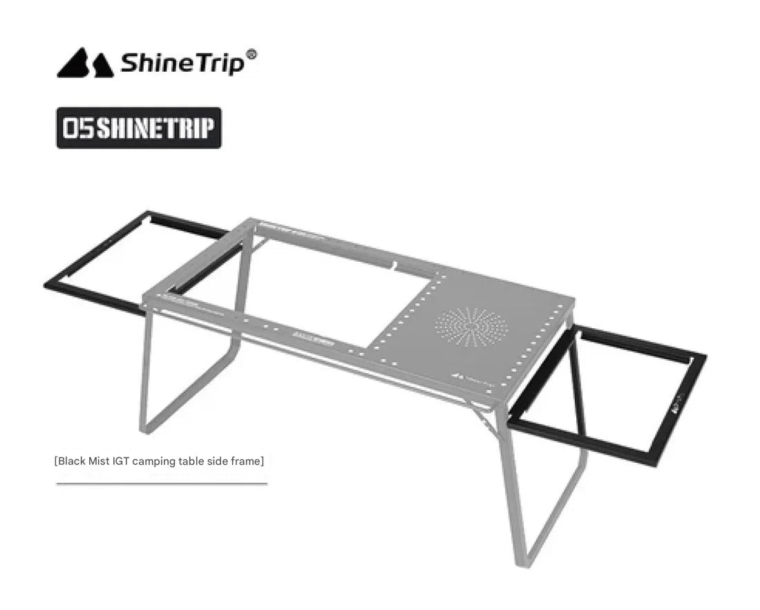 ShineTrip Black Mist IGT Camping Table and Accessories