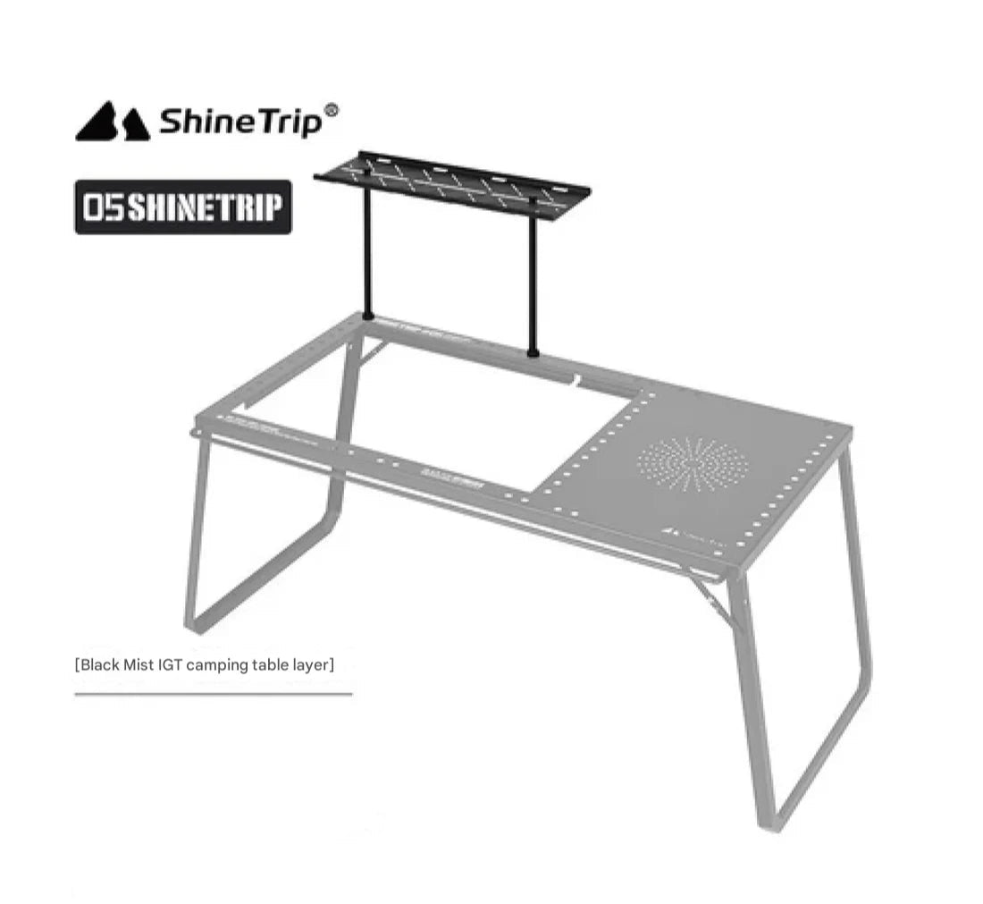 ShineTrip Black Mist IGT Camping Table and Accessories