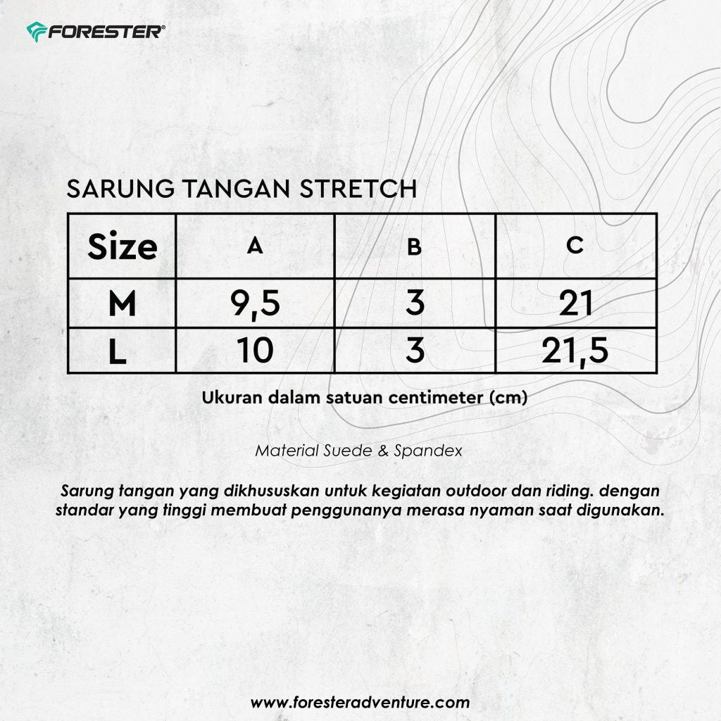 Forester STF 06103 V Contrast Short Bicycle Gloves