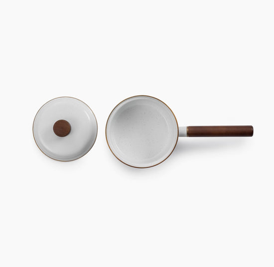 BAREBONES Enamel Saucepan