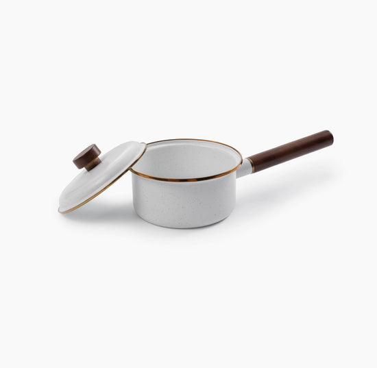 BAREBONES Enamel Saucepan