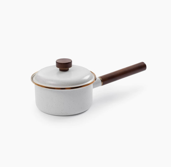 BAREBONES Enamel Saucepan