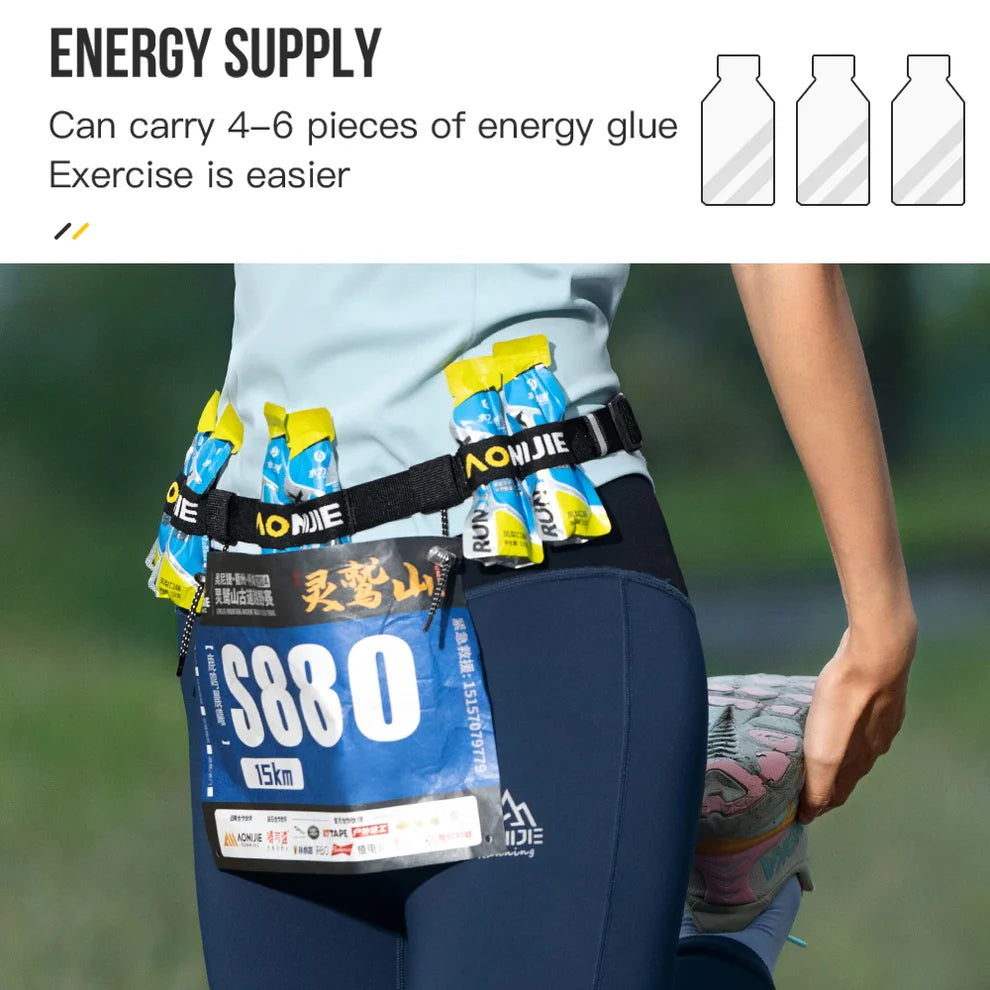 AONIJIE Adjustable Running Bib Number Belt-E4435
