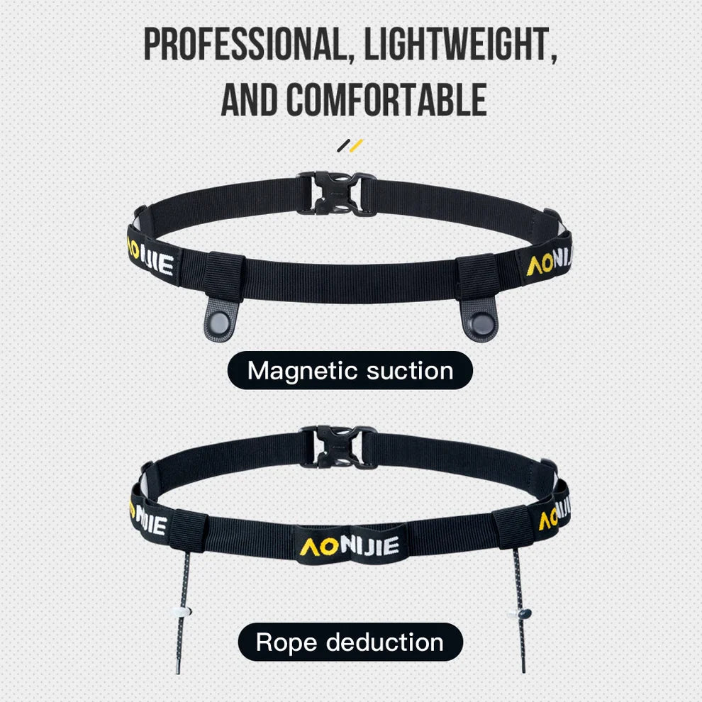 AONIJIE Adjustable Running Bib Number Belt-E4435