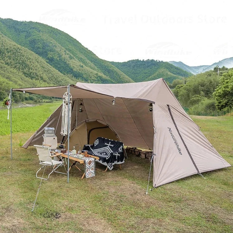 Naturehike Cloud Desk Twin Tower Shelter w/ 4 Poles & Projection Screen