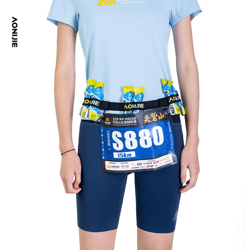 AONIJIE Adjustable Running Bib Number Belt-E4435