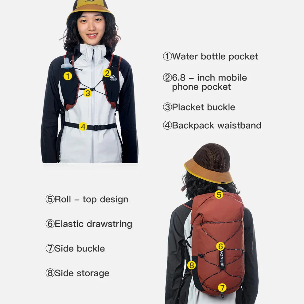 AONIJIE 22L Lightweight Hiking Backpack-FH2522