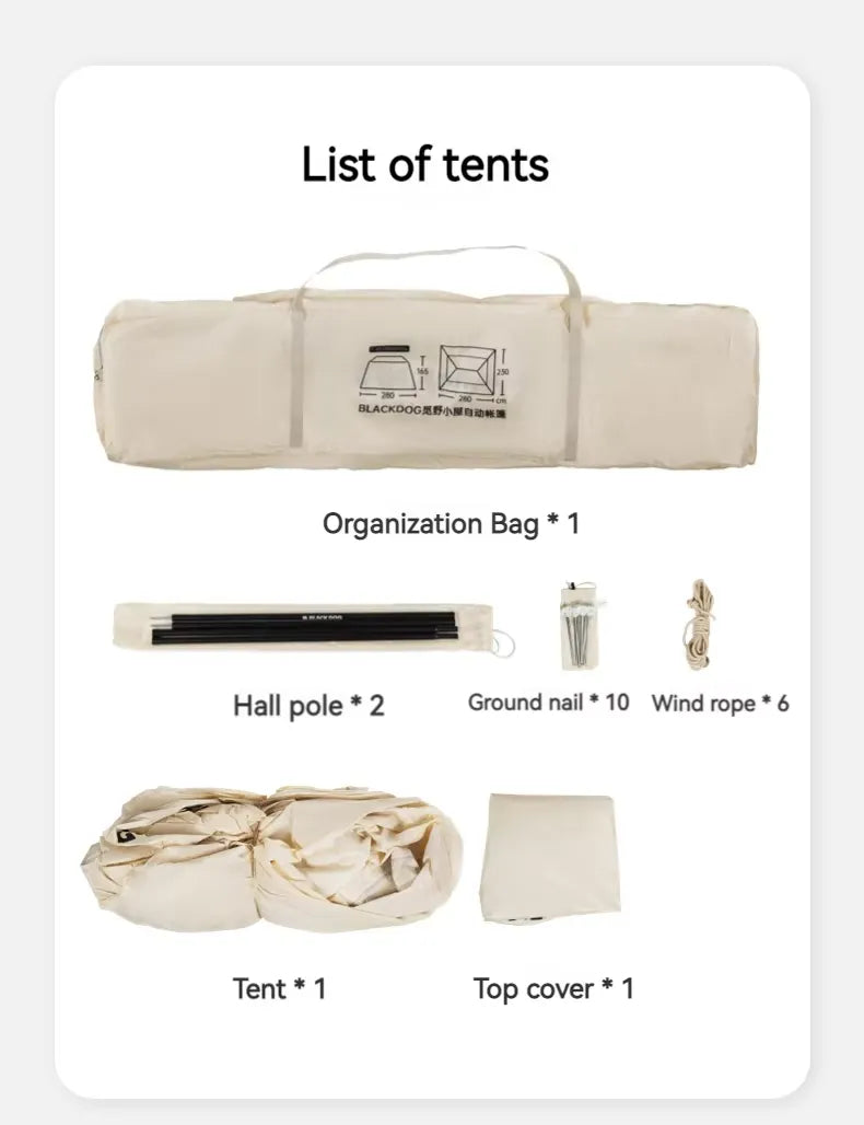 Blackdog Seeking Wild Automatic Tent w/ Extended Canopy