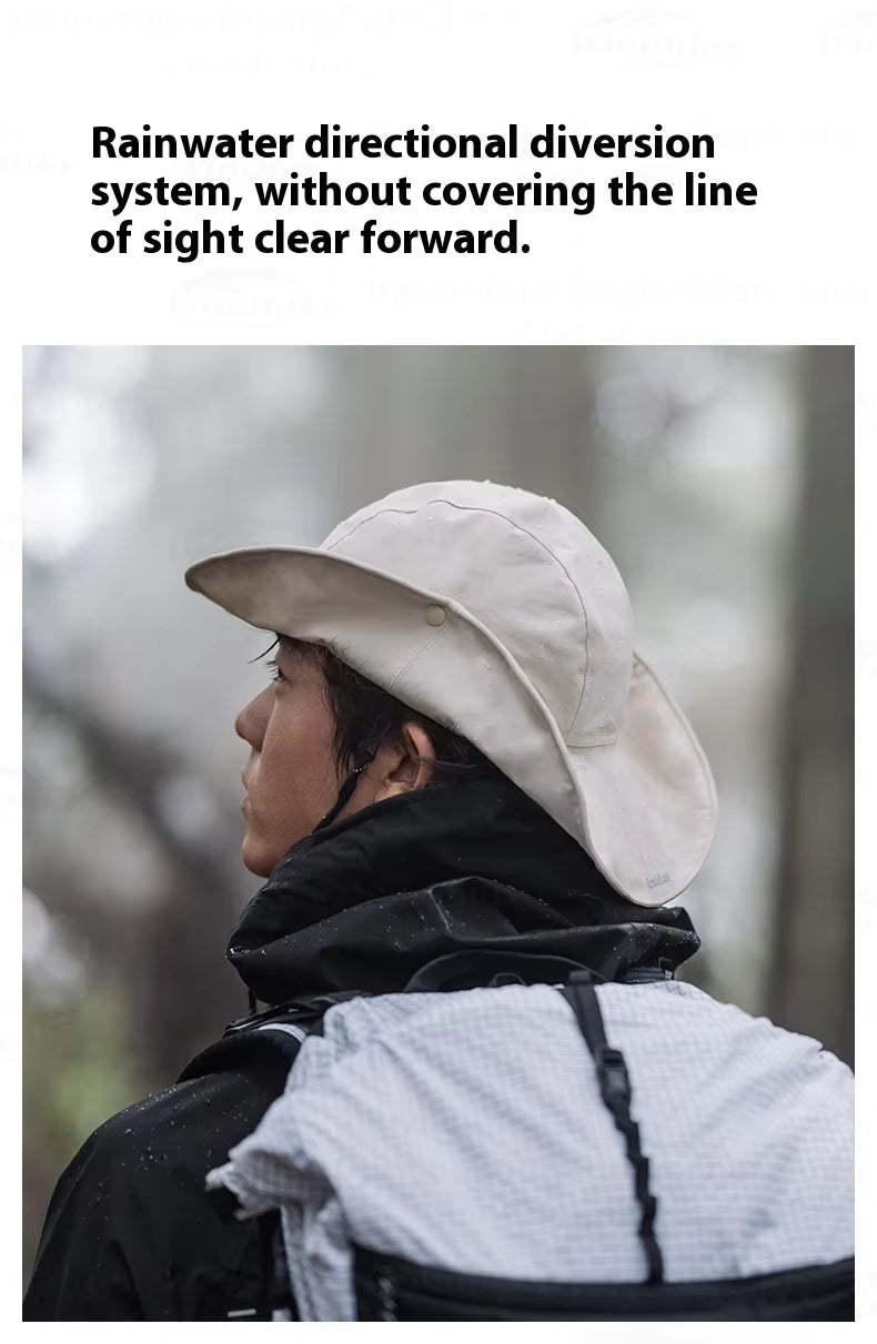 Naturehike Waterproof Wide-Brim Fisherman’s Hat – Black