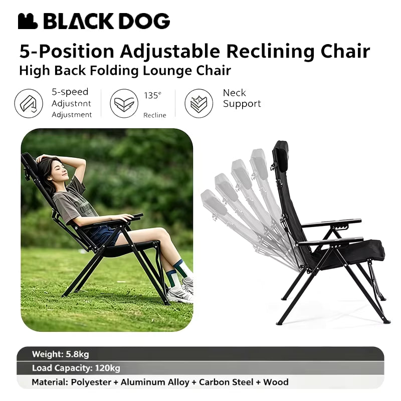 Blackdog Wangchuan M1 High Back Folding Recliner Lounge Chair