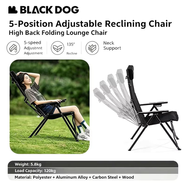 Blackdog Wangchuan M1 High Back Folding Recliner Lounge Chair