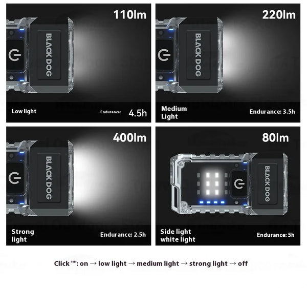 Blackdog Night Key Multifunctional Pocket Flashlight 400 Lumens