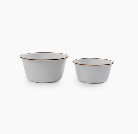 BAREBONES Enamel Bowl Set 2PK