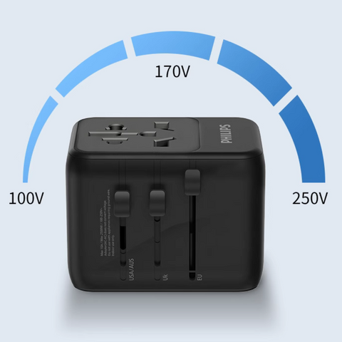 Philips International Travel Adapter w/ USB