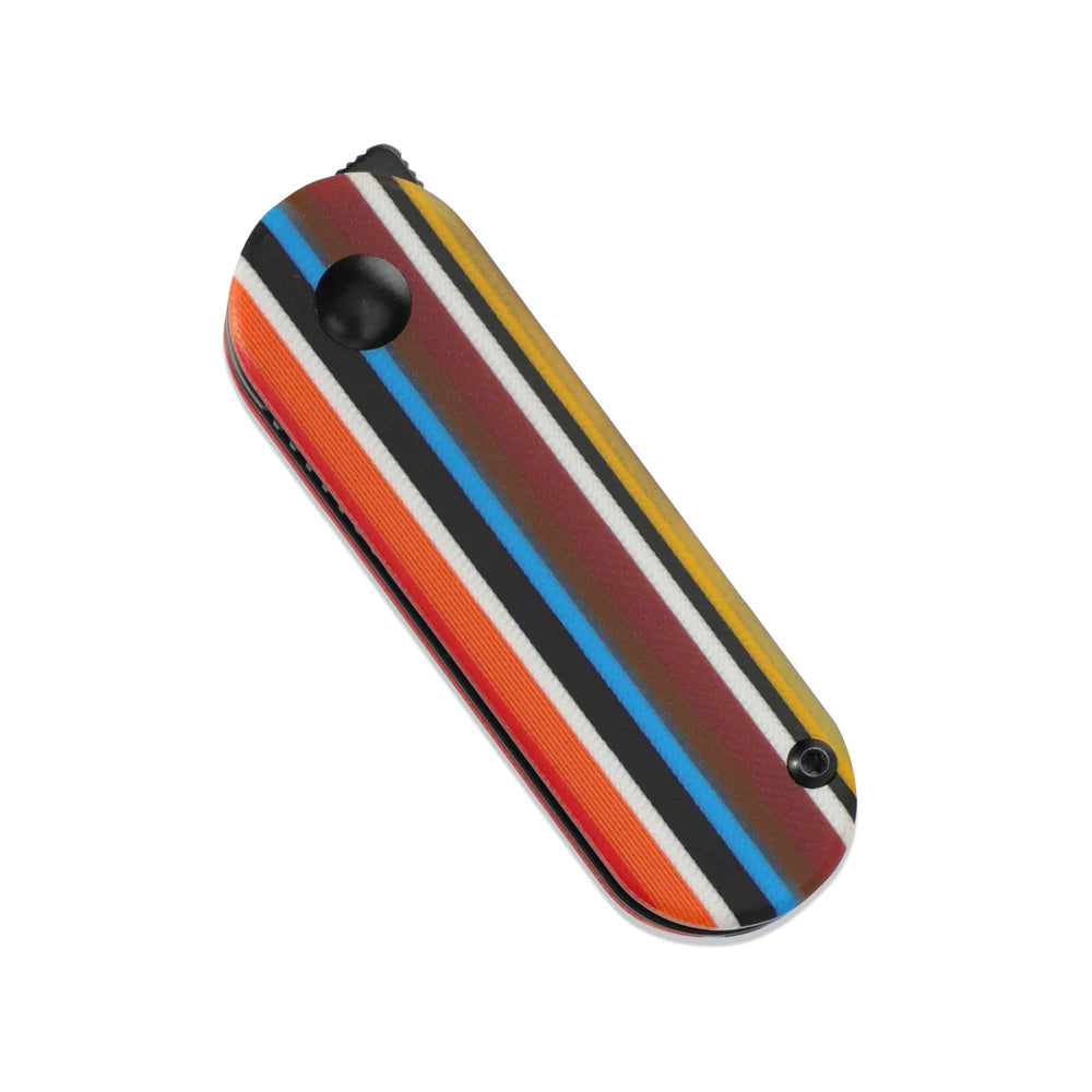 KIZER Mini Bay Black Blade Serape G10 & Steel Liner 1.9"