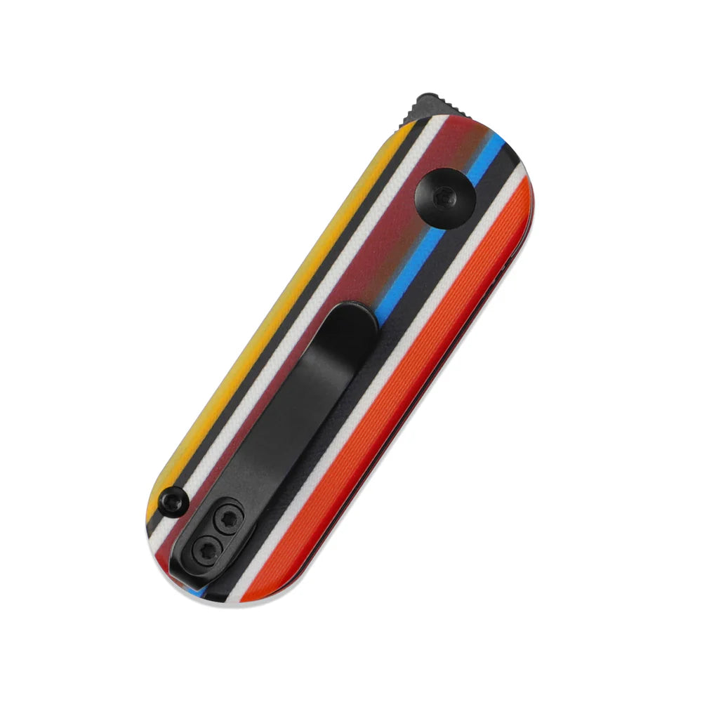 KIZER Mini Bay Black Blade Serape G10 & Steel Liner 1.9"