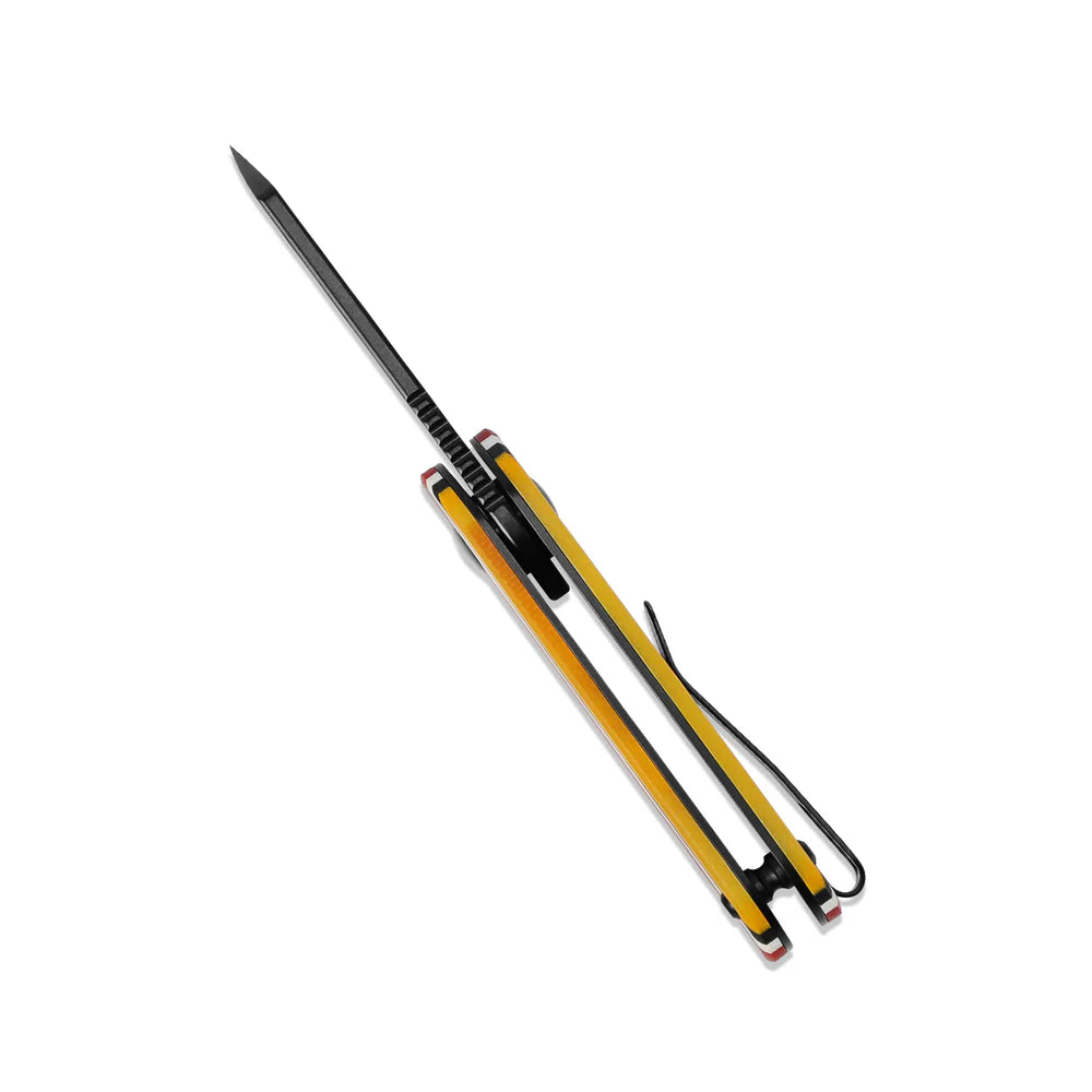 KIZER Mini Bay Black Blade Serape G10 & Steel Liner 1.9"