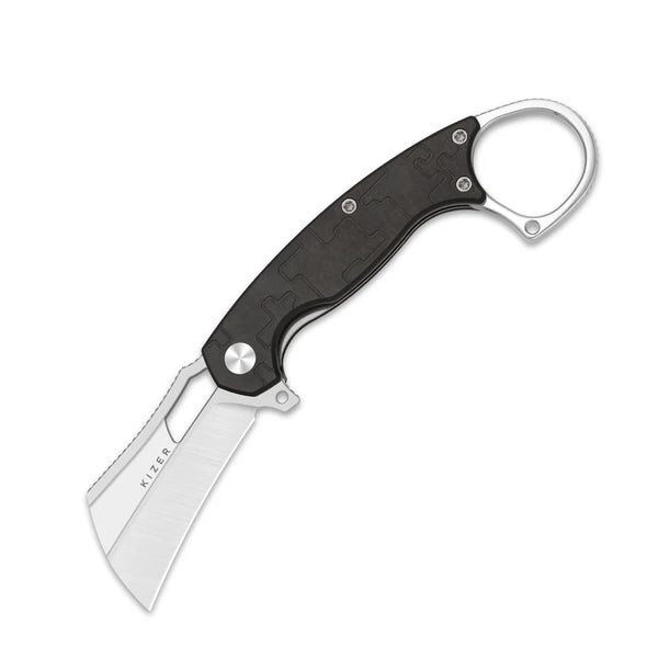 KIZER Dodo Nitro-V Blade Satin + Brushed Handle Liner Lock 2.19