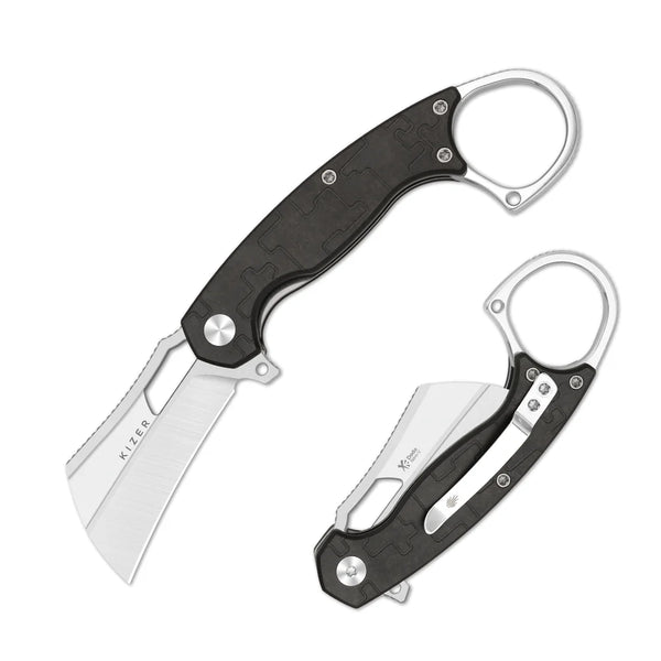 KIZER Dodo Nitro-V Blade Satin + Brushed Handle Liner Lock 2.19