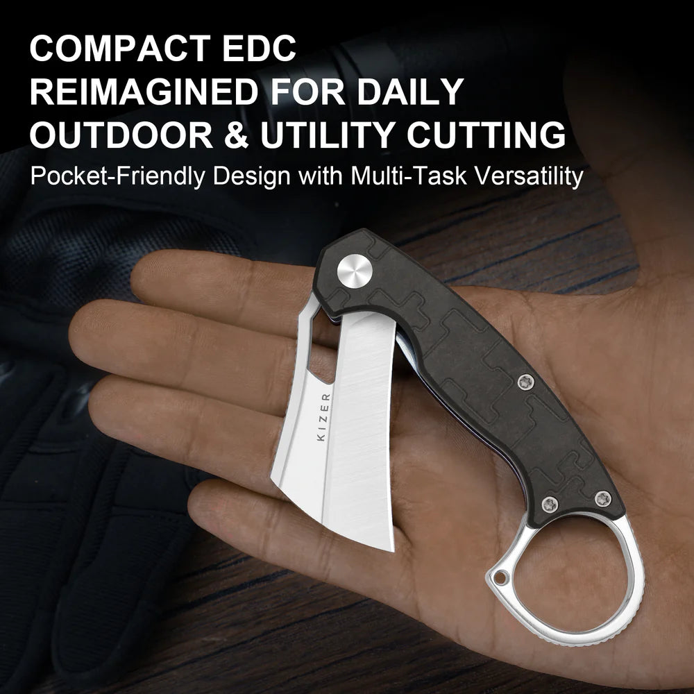 KIZER Dodo Nitro-V Blade Satin + Brushed Handle Liner Lock 2.19"