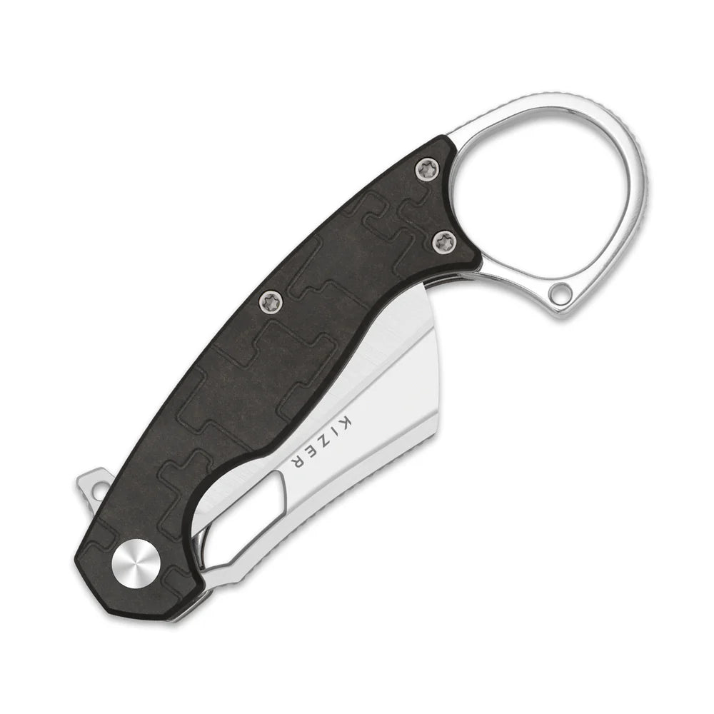 KIZER Dodo Nitro-V Blade Satin + Brushed Handle Liner Lock 2.19"