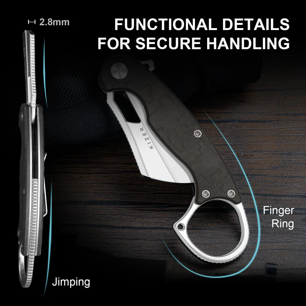 KIZER Dodo Nitro-V Blade Satin + Brushed Handle Liner Lock 2.19"