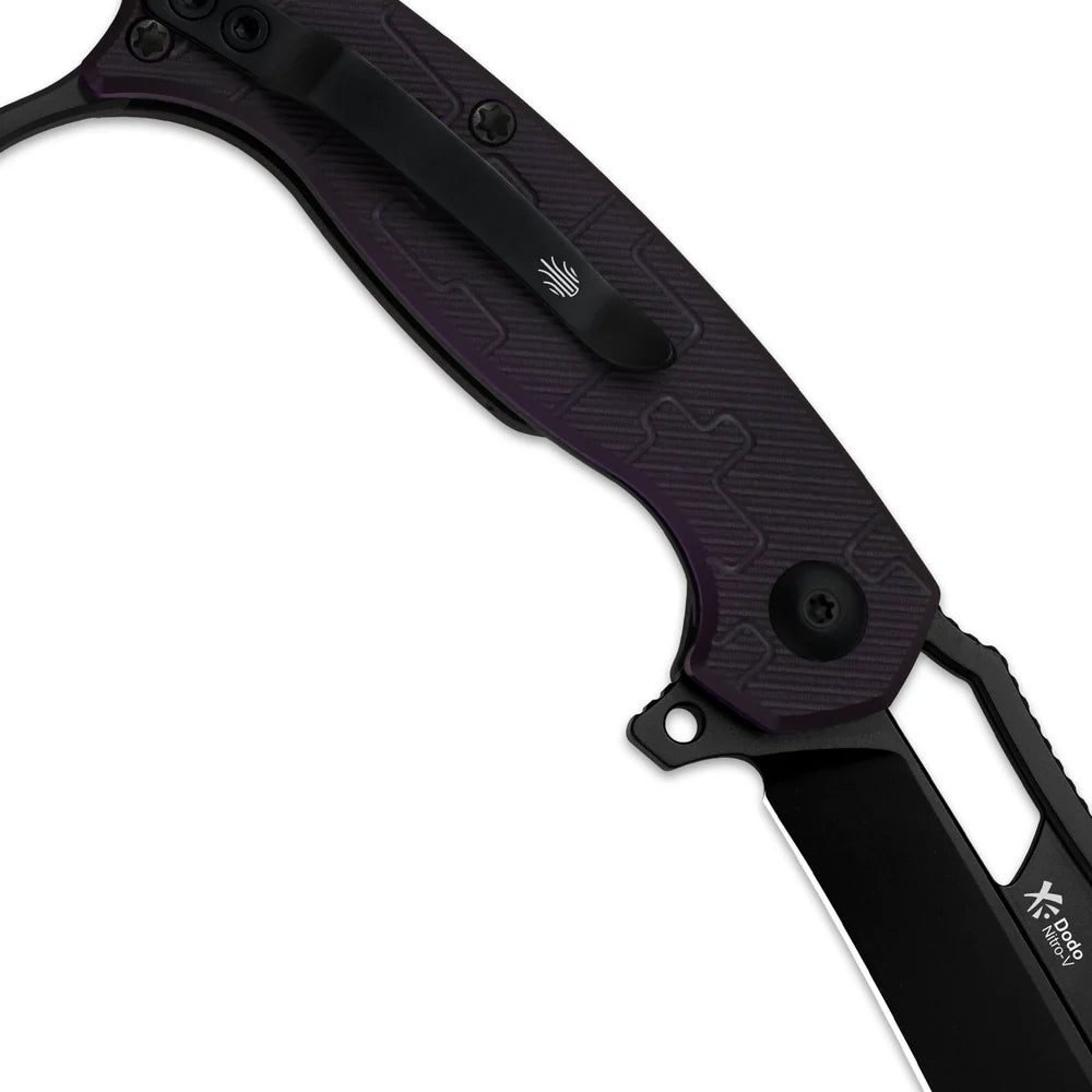 KIZER Dodo Nitro-V Blade Black PVD Coating Handle Liner Lock 2.19"