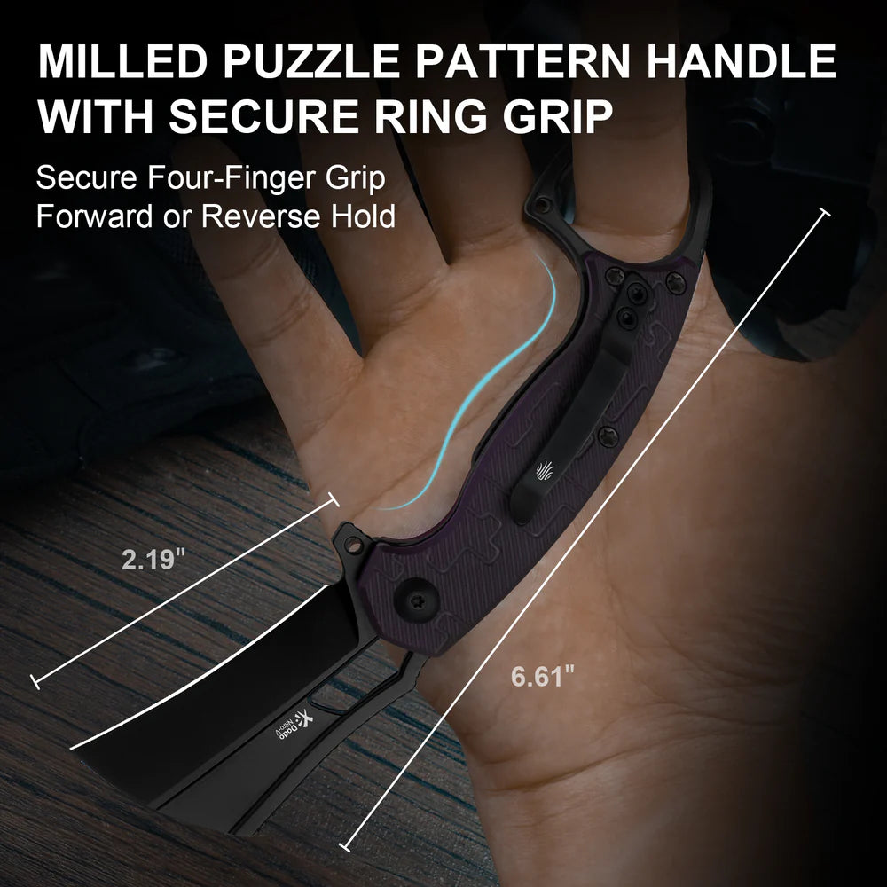 KIZER Dodo Nitro-V Blade Black PVD Coating Handle Liner Lock 2.19"