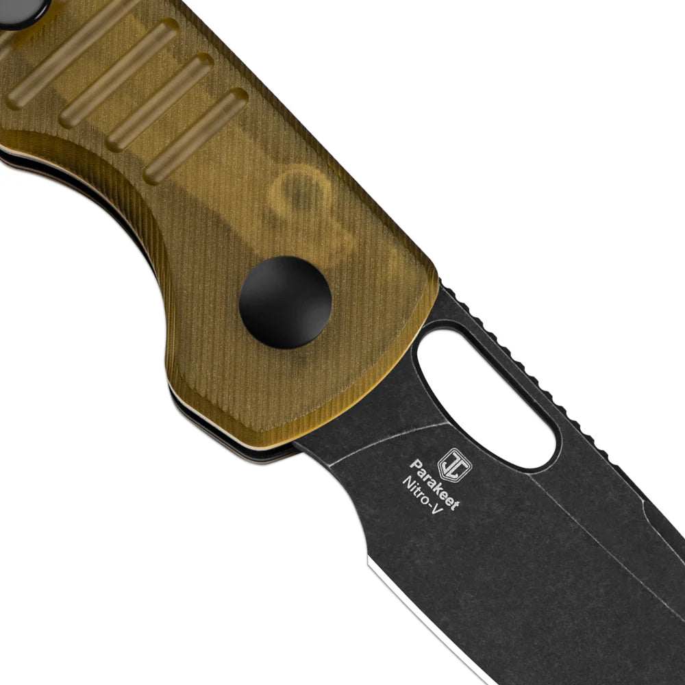 KIZER Parakeet Nitro-V Blade Pei Handle Button Liner Lock 2.46"