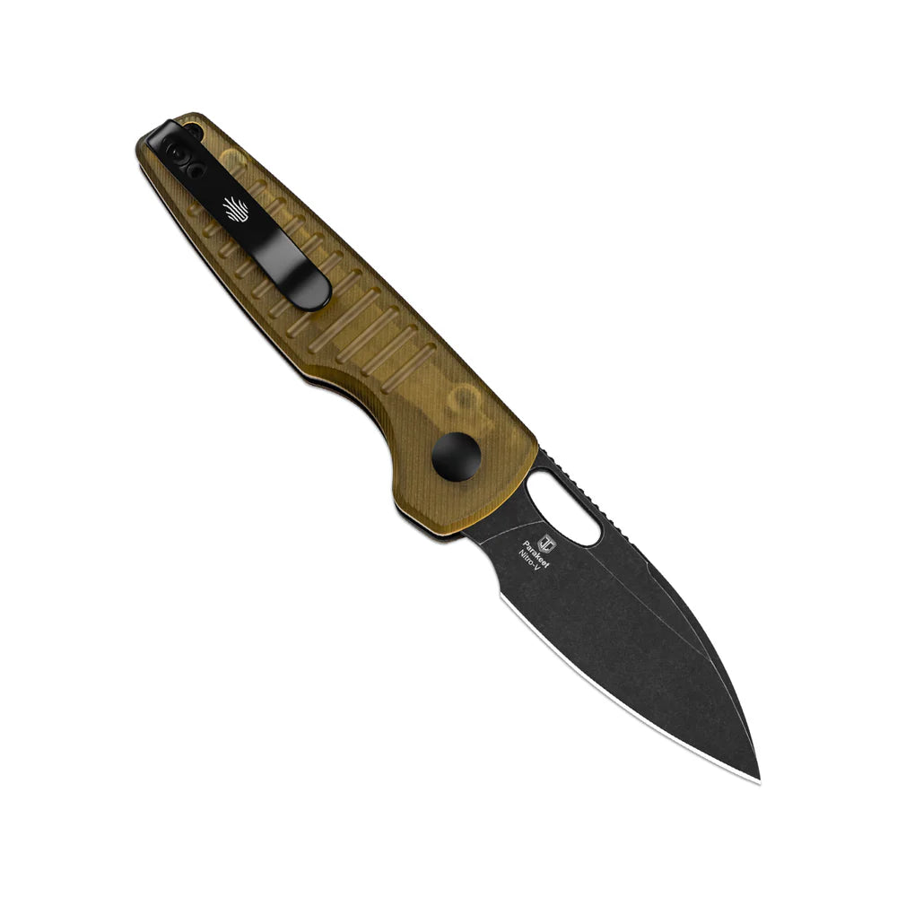 KIZER Parakeet Nitro-V Blade Pei Handle Button Liner Lock 2.46"