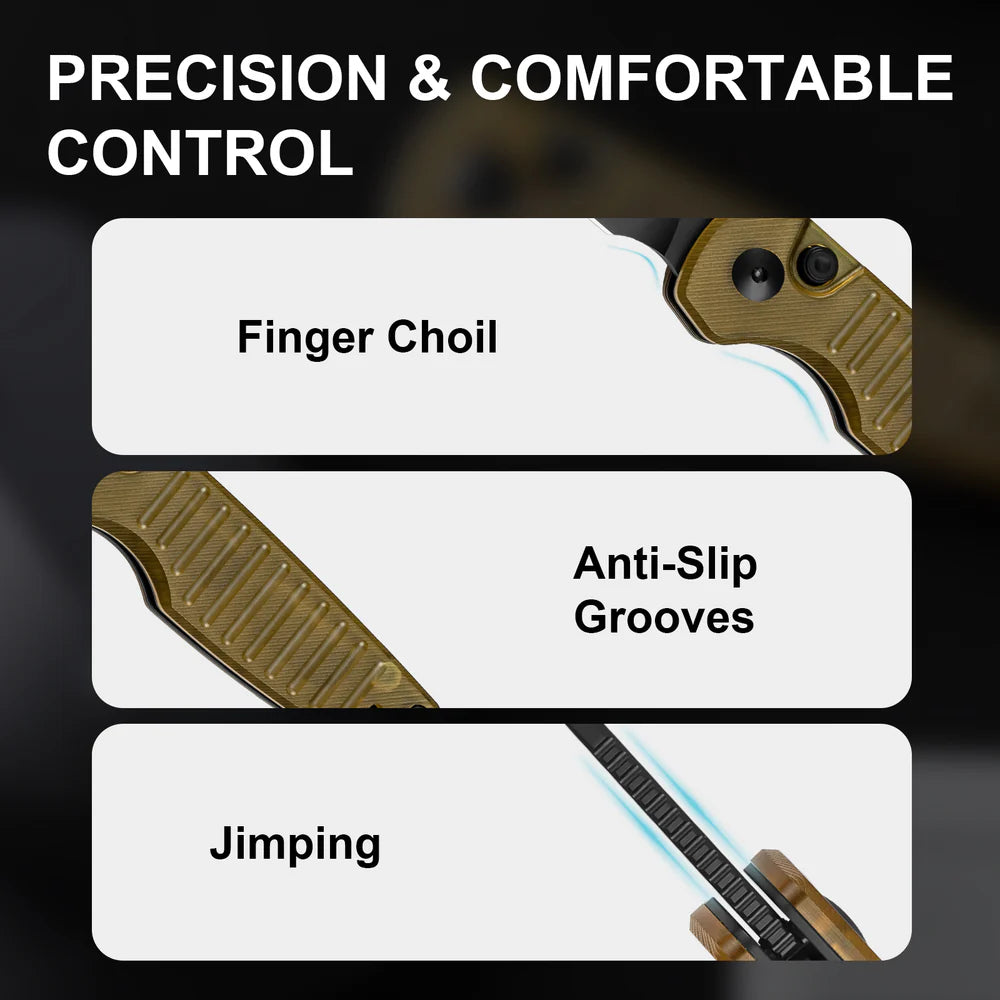 KIZER Parakeet Nitro-V Blade Pei Handle Button Liner Lock 2.46"