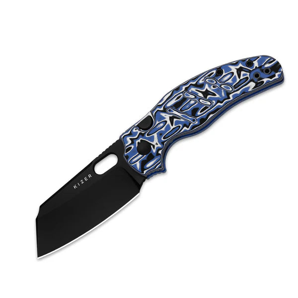 KIZER C01C 2.9 BS Nitro-V Blade Vortex Micarta Liner Lock 2.95"