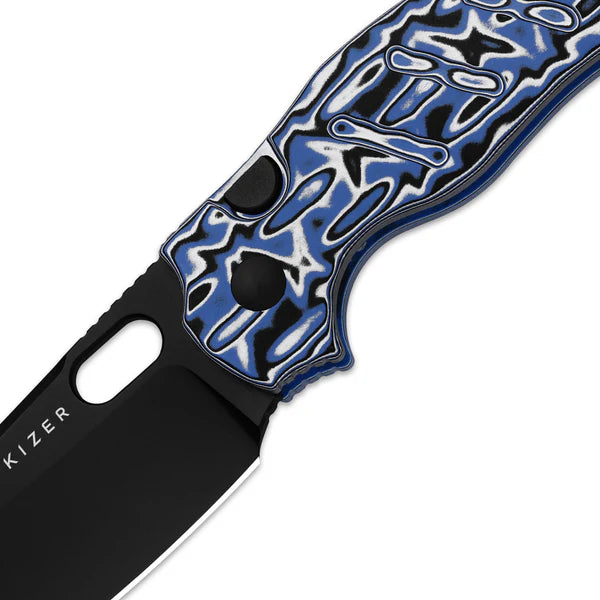 KIZER C01C 2.9 BS Nitro-V Blade Vortex Micarta Liner Lock 2.95"