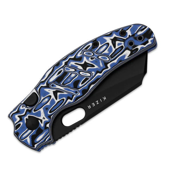 KIZER C01C 2.9 BS Nitro-V Blade Vortex Micarta Liner Lock 2.95"