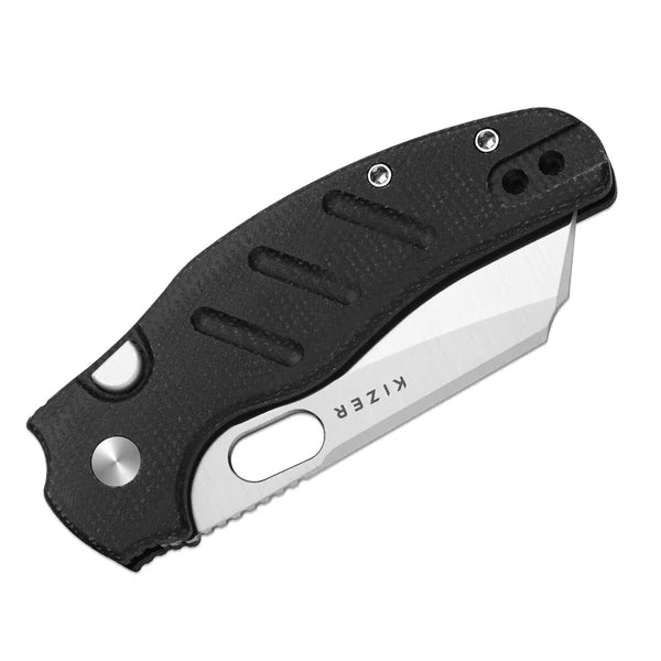 KIZER C01C 2.9 BS Nitro-V Blade Micarta Liner Lock 2.95"
