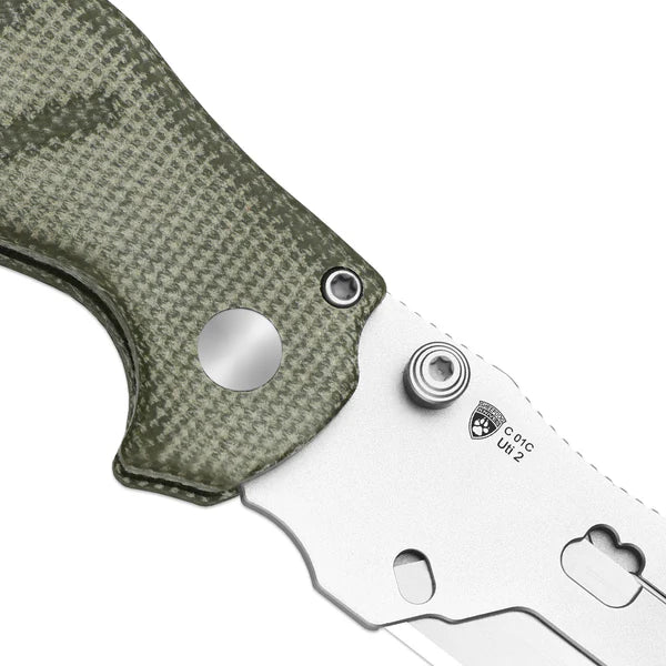 KIZER C01C UTI 1 5CR15MOV Blade Micarta Utility Knife 2.8"