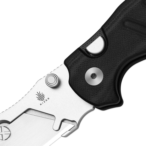 KIZER C01C UTI 1 5CR15MOV Blade G-10 Utility Knife 2.8