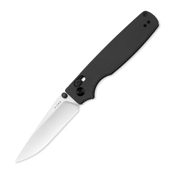 KIZER Original 2 14C28N Blade Satin Aluminum Clutch Lock 3.17