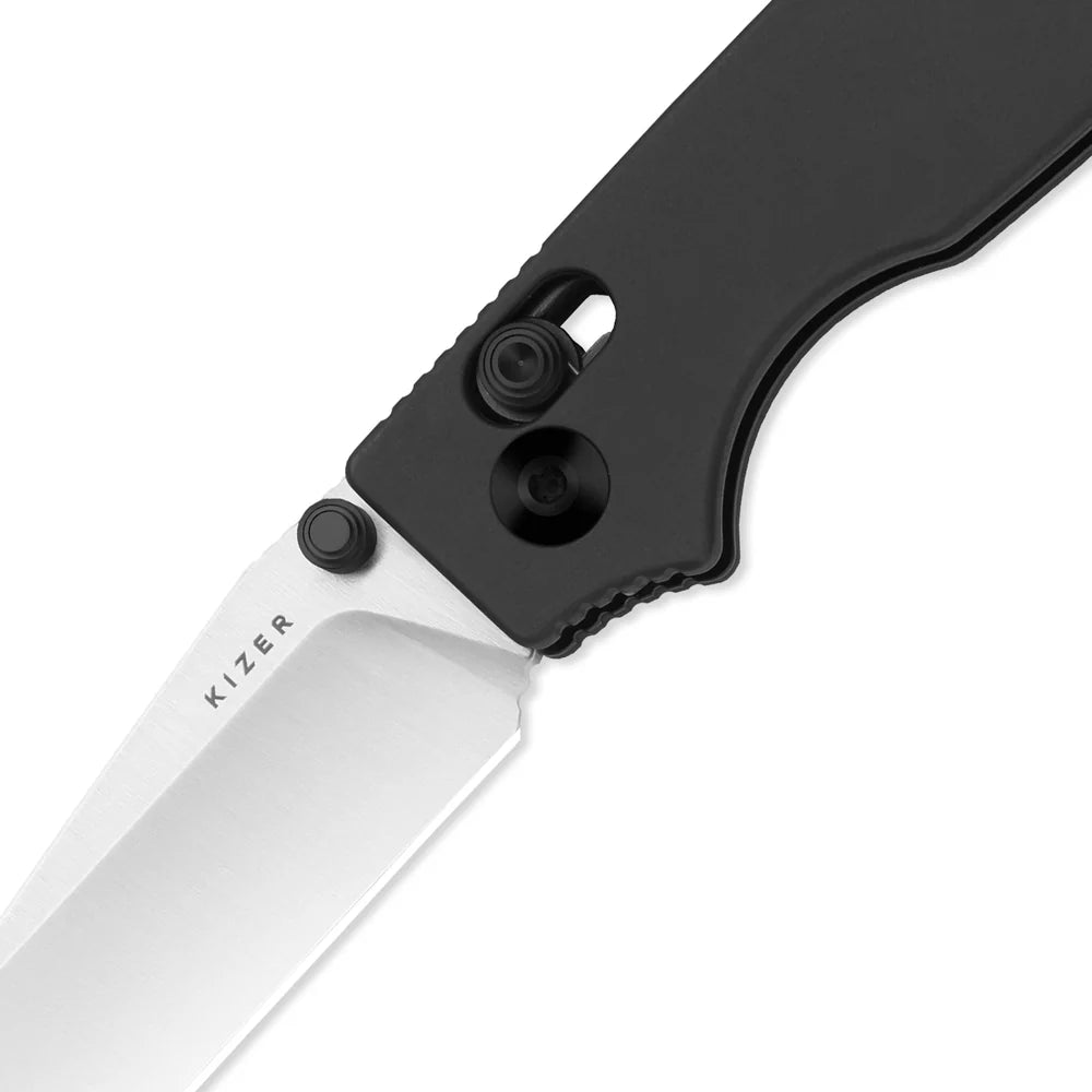 KIZER Original 2 14C28N Blade Satin Aluminum Clutch Lock 3.17"