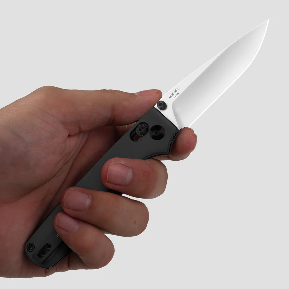 KIZER Original 2 14C28N Blade Satin Aluminum Clutch Lock 3.17"