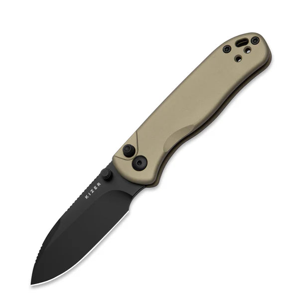 KIZER Drop Bear 2 Nitro-V Aluminum Liner Lock 2.92"