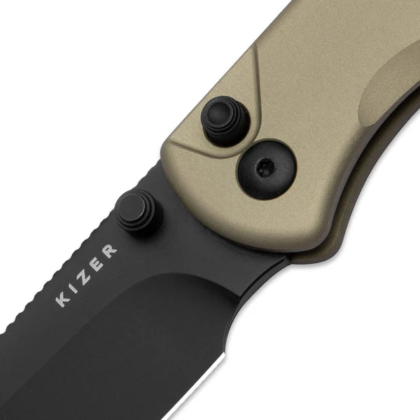 KIZER Drop Bear 2 Nitro-V Aluminum Liner Lock 2.92"