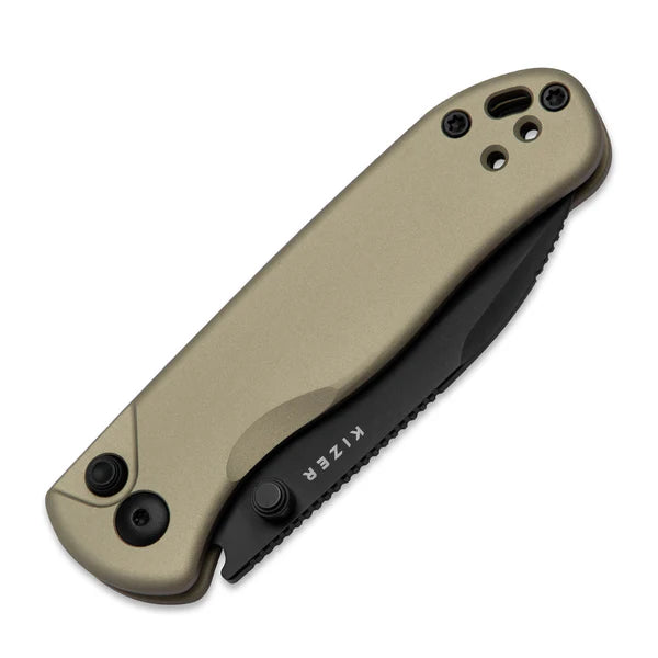 KIZER Drop Bear 2 Nitro-V Aluminum Liner Lock 2.92"