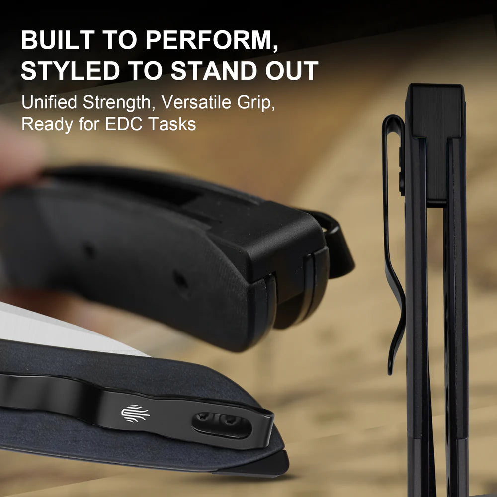 KIZER Spitfire Damascus Blade Wood Handle Liner Lock 3.13"