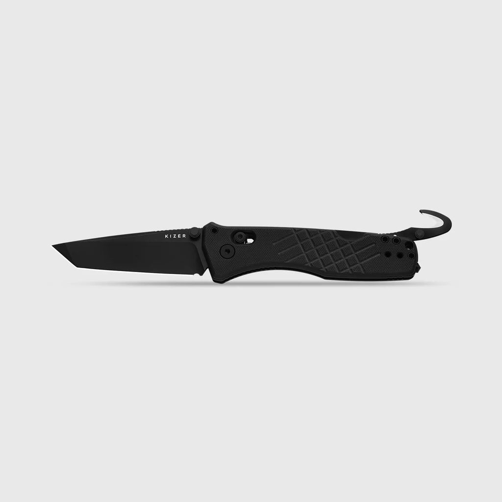 KIZER Aegis T AEB-L Blade Tanto Recue Hook & Glass Breaker 3.21